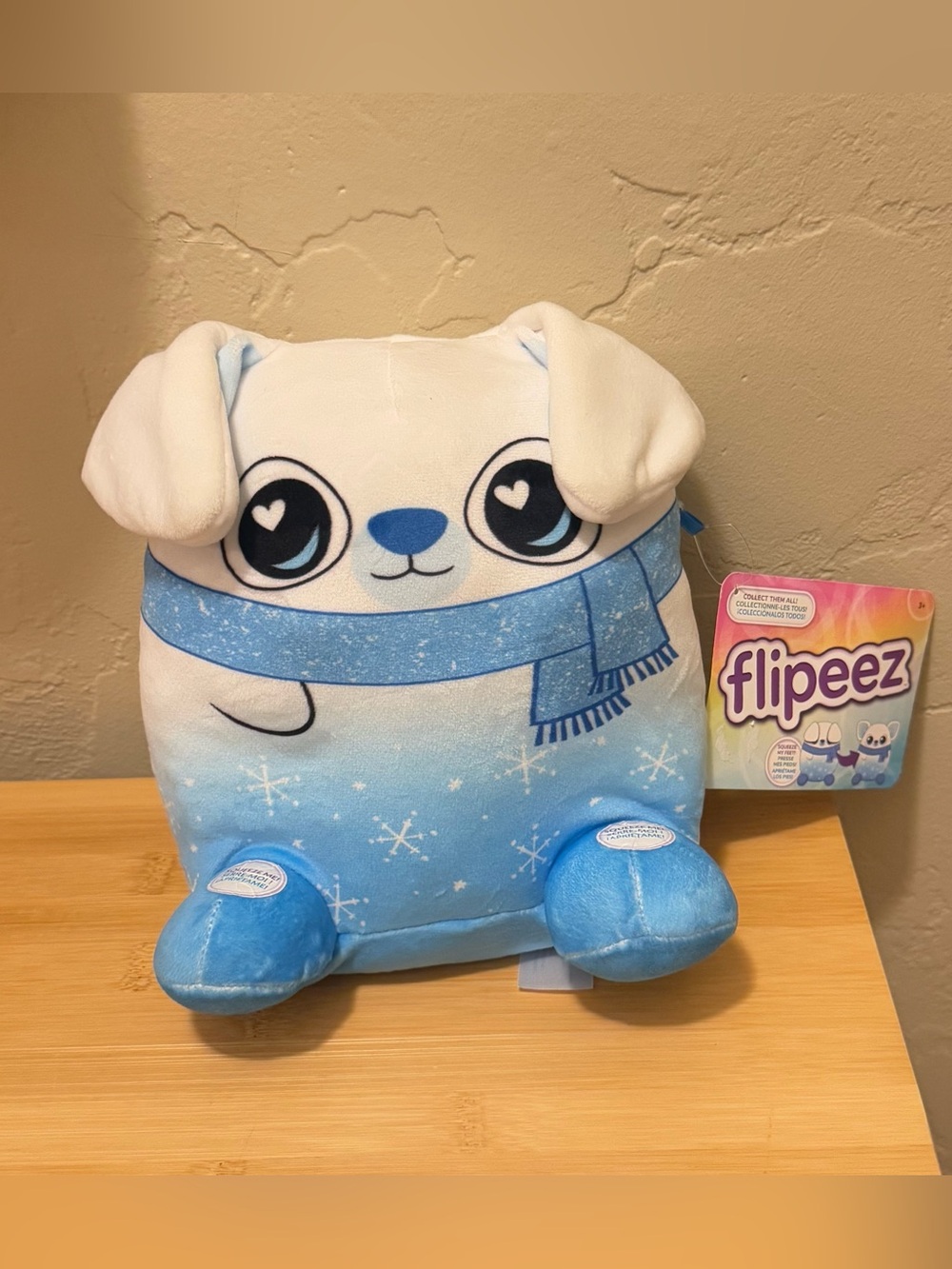 Flipeez Blue Plush Puppy